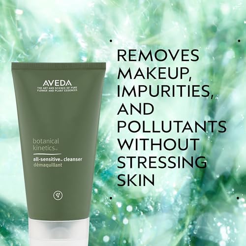 Aveda Botanical Kinetics All-Sensitive Cleaner | Gentle Facial Cleanser for Sensitive Skin | Fragrance Free | with Olive and Coconut Oil | 98% Naturally Derived*, 5.0 Fl Oz
