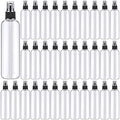 Eccliy 32 Pcs 8oz Fine Mist Spray Bottles Black & Clear - Portable Home & Beauty