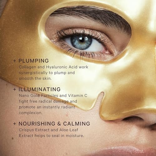 Hydra-Lift Gold Facial Mask Pack of 1 - Collagen & Hyaluronic Hydrogel Treatment