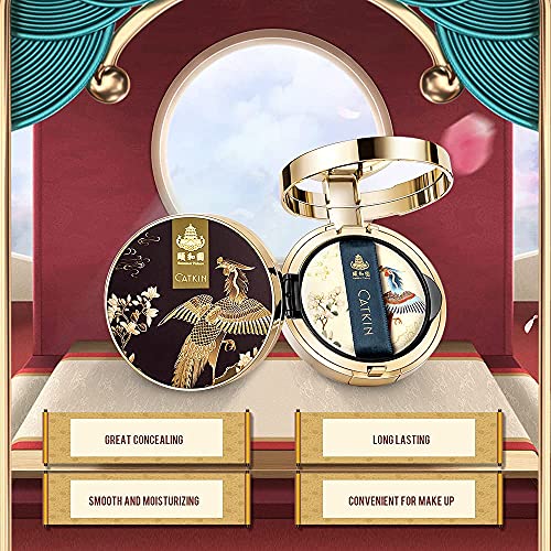 CATKIN 2Pcs Makeup Set Includes BB Cream Air Cushion Foundation C02 And Matte Lipstick CO157