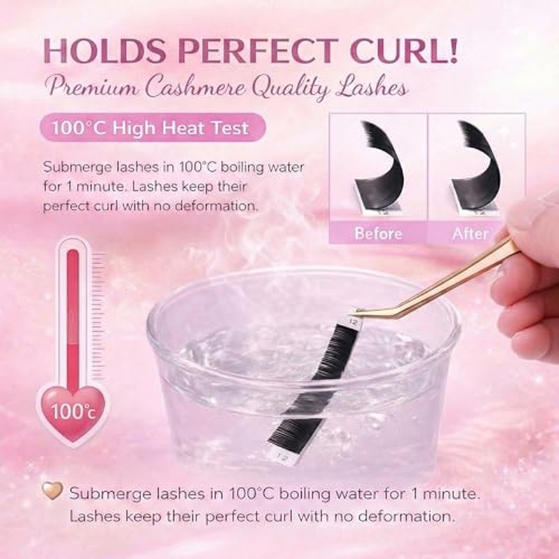 Cashmere Eyelash Extensions ? Classic, Easy Fan & Pro Bulk Lash Trays, Matte Black Individual Lashes