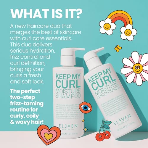 ELEVEN Australia Moisture Conditioner for Curly Hair 10.1 Fl Oz - Hydrating, Vegan, Sulfate-Free