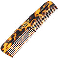 Kent R7T TY Fine and Wide Tooth Hair Comb, Handmade Pocket Comb for Mens Beard and Mustache for Everyday Grooming and Styling, Sawcut Hand polished, Made in England