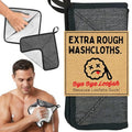 Bye Bye Loofah Double-Sided Exfoliating Washcloth with Hand Pocket ? Rough & Soft Texture for Deep Clean, Smooth Skin, Fast Drying Body Scrubber for Shower or Bath
