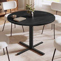 Round Dining Table for 2-4 People - Ebony Black 31.5 Inch Kitchen Table