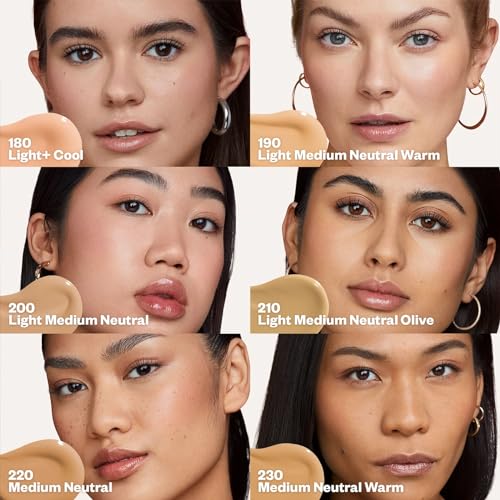 Kosas Revealer Liquid Foundation SPF 25 ? Medium Buildable Coverage, Hydrating Natural Glow Finish, Light Medium Neutral 200