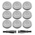 9 Pack Replacement Blades for Rategist Electric Shaver WD-787 - Compatible Model