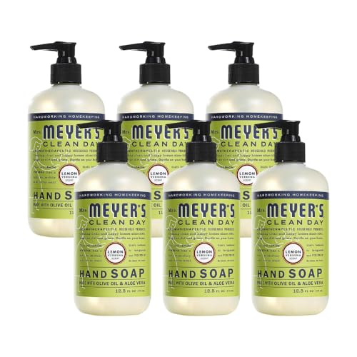 Mrs. MEYER'S Liquid Hand Soap Lemon Verbena, 12.5 Fl Oz (Pack of 6)