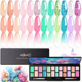 Mermaid Fairy 24 Color Patting Gel Polish Palette with Glitter Ombre Shades - Ocean Coral & Mermaid-Inspired Nail Art