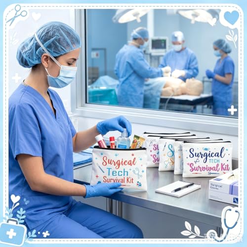 20 Pcs Surgical Tech Week Gift Cosmetic Bag - Medical Staff Appreciation Set