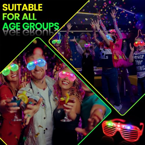 180 Pack LED Glasses with 6 Colors - Glow in The Dark Party Supplies - Variation of THIS listing