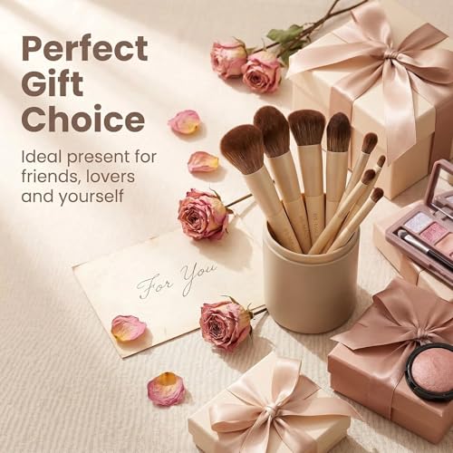 B-Matte Makeup Brush Set with Travel Case 18 Pcs - Professional Quality