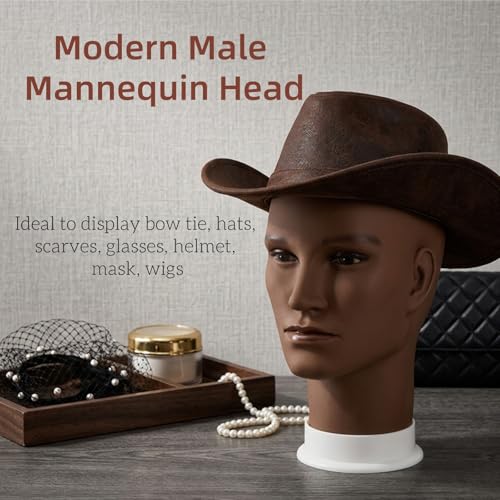 Mannequin Head for Wig Display, Glasses, Hats, Cosmetology Practice - 2 Pack