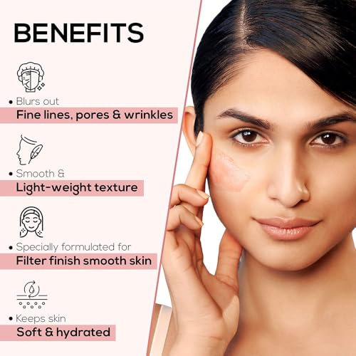 RENEE Bollywood Filter Face Primer | For a Flawless & Smooth Skin | Blurs Fine Lines, Wrinkles & Pores Instantly | Hydrating, Lightweight & Non-sticky | Cruelty-free