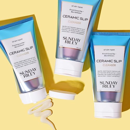 Sunday Riley Ceramic Slip Cleanser 5 Fl Oz Green - Gentle Plant-Based Face Wash