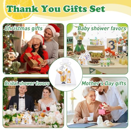 KONEUK 36 Pack Hand Cream and Lip Balm Set with Gift Bags | Party Favors