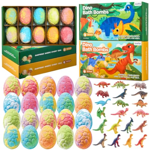 Kids Dinosaur Bath Bombs Set with Surprise Toys - 20 Pack