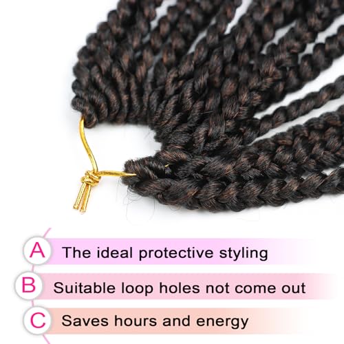 QANSFA Deep Wave Crochet Hair 10 Inch for Black Women, Curly Ends, Pre-Looped, 7 Packs, Black to Light Auburn
