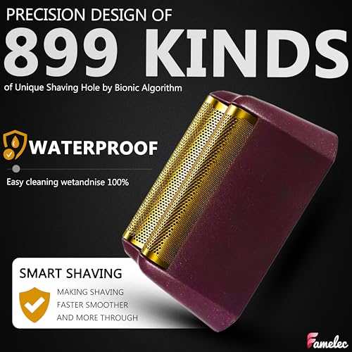 Gold 4 Pack Replacement Foil for Wahl Shaver - Compatible with 5 Star Series Finale