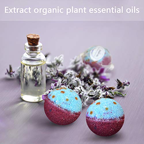 Bath Bombs Gift Set - 50 Handmade Organic Fizz Balls for Kids & Adults