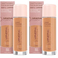 Mineral Fusion Full Coverage Foundation, Liquid Foundation - Deep 2- Tan Complexion w/Golden Undertones, Lightweight Matte Finish, Up to 12 Hr Hydration, Hypoallergenic & Vegan, 1 fl. oz (Pack of 2)