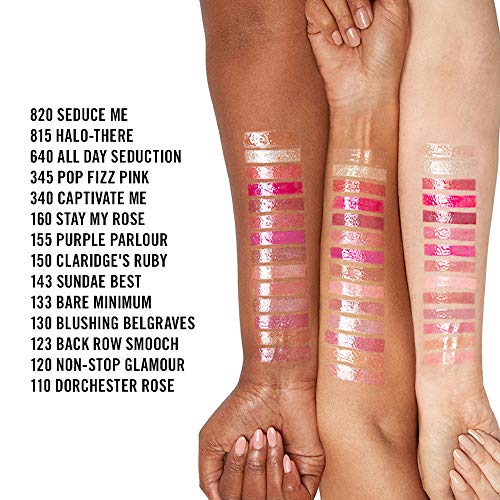 Rimmel Stay Glossy 6 Hour Lip Gloss All Day Seduction Pack of 4 0.18 Fl Oz