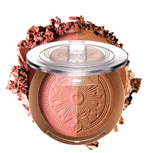 Too Faced Sun Bunny Blush & Bronzer Duo - Strawberry Bunny Variation 02 - Sheer, Luminous Face Makeup