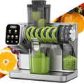WETIE Grey 3-in-1 Cold Press Juicer with 99% Juice Yield, Touch Screen 200W