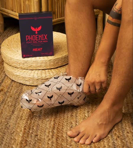 (2 Pack) Men’s Foot Peel Mask - Extra Large Cinnamon Exfoliating Callus Remover