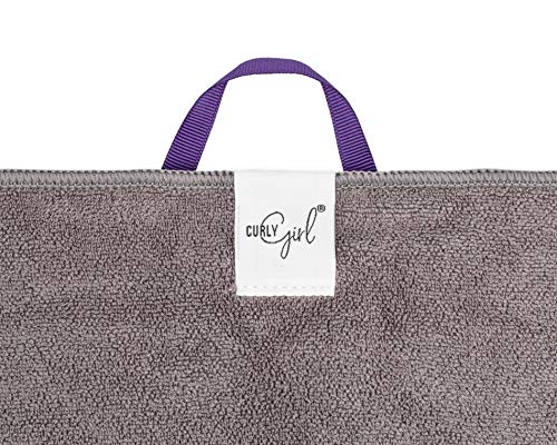 Curly Girl Moisturizing Styling Cream Towel - Gray, Ultra Soft & Large