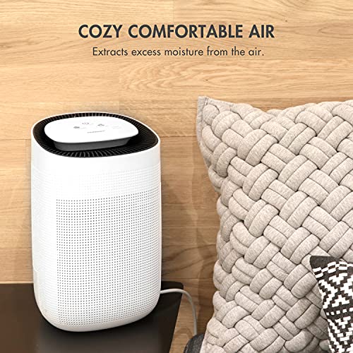 Tenergy Sorbi 1000ml Air Dehumidifier & Air Purifier with HEPA Filter, Auto Shutoff, Touch Control, Ultra-Quiet - Ideal for Closets & Bathrooms