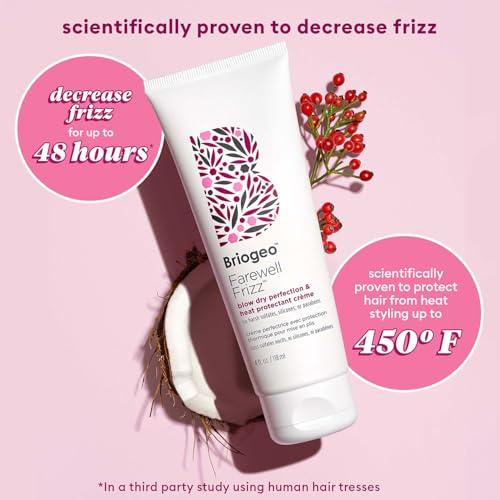 Briogeo Farewell Frizz Blow Dry & Heat Protectant Cream - 4 Fl Oz