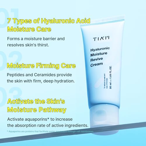 Hydrating Face Moisturizer with Hyaluronic Acid, Peptides & Ceramides – 1.69 fl oz
