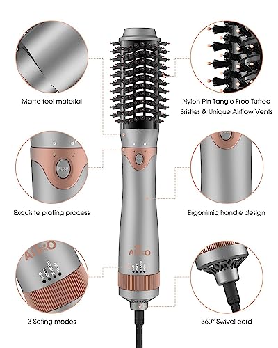 AIKO PRO 4-in-1 Hair Dryer Brush & Volumizer with Negative Ion Technology
