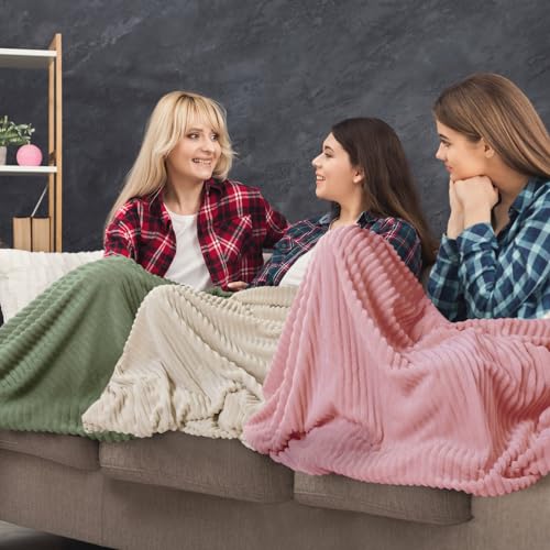 Buryeah Multicolor 12-Pack Flannel Throw Blankets for Outdoor & Indoor Use