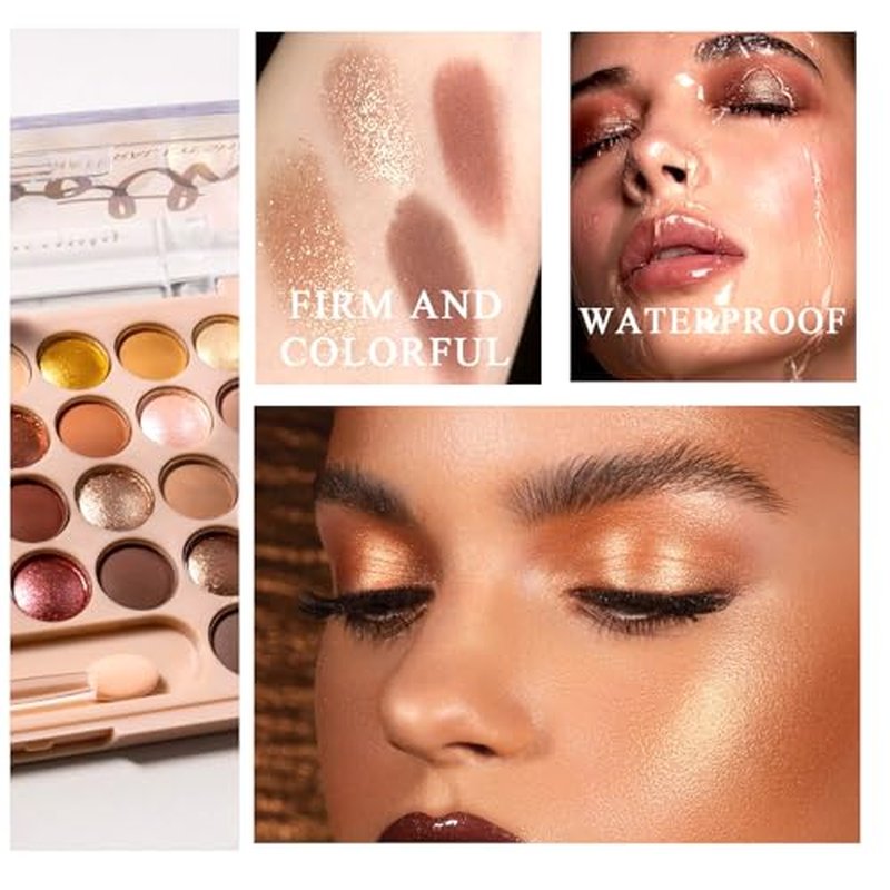 36 Colors Makeup Eyeshadow Palette, Colorful Matte Glitter Eyeshadow Makeup Palette, Professional Waterproof Shimmer Eyeshadow Palette, Highly Pigmented Powder Eyeshadow Set(H)