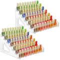 Acrylic Nail Polish Organizer Stand 84 Bottles 7 Layers Clear Display Rack