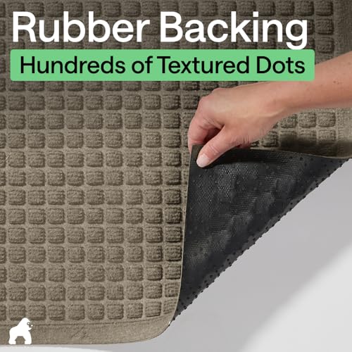 Gorilla Grip HydroABSORB Door Mat - Indoor Outdoor Use, 47x35 Beige - Variation of THIS listing