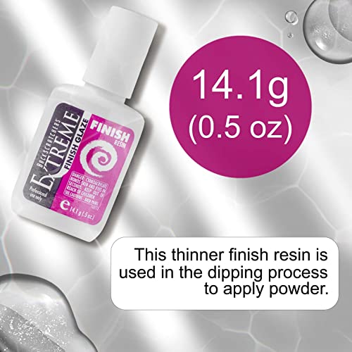 Backscratchers Extreme Glaze Nail Resin 0.5oz Finish Glaze for Nails, Tips & Extensions