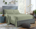 Eucalyptus Bed Sheets King Size Set - Sage, 4 Pieces, Deep Pockets, Soft & Breathable