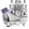 Luxury Bath Gift Set for Women with Bath Bombs, Salts, Body Lotion & More