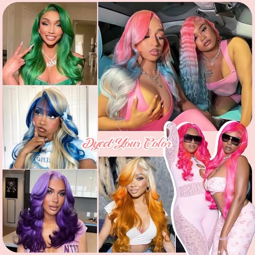 22 Inch Blonde Lace Front Human Hair Wigs Body Wave 13x6 HD Frontal 200% Density