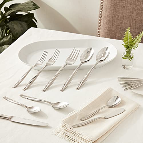 Oneida Camlynn Mirror 45-Piece Flatware Set for 8 - Stainless Steel Service