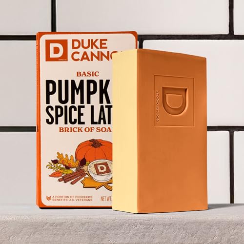 Pumpkin Spice Latte Bar Soap Set - Duke Cannon 10 oz Triple Milled, 3 Pack Variation