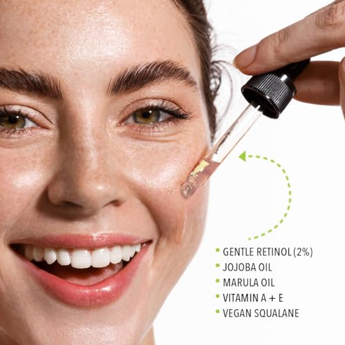Retinol2 Facial Oil Serum with 2% Advanced Gentle Retinol, Vitamin A+E+F ? Freshly Made Anti-Aging, Hydrating, and Firming Formula | 15ml