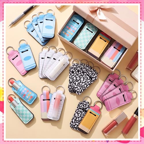 40 Pcs Teacher Lipstick Holder Keychain Pastel Variation of THIS Listing
