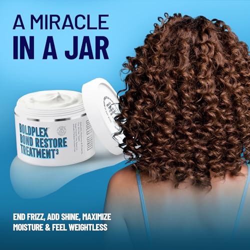 Bold Uniq BoldPlex Deep Hair Mask 6.76 Fl Oz for Damaged & Curly Hair - Vegan & Sulfate-Free