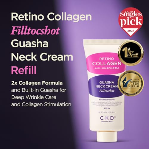 CKD Retinal Collagen Neck Cream Refill 50mL with Gua Sha Roller | Filltocshot