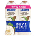 Softsoap Coconut Body Scrub & Body Wash Pack of 2 - 15 Fl Oz Each