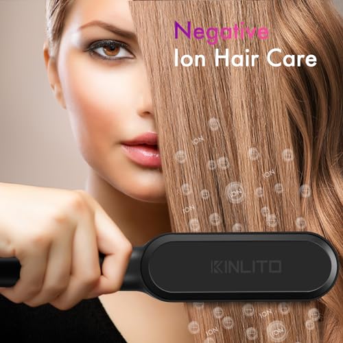 Hair Straightening Comb with Fast Heating & Anti-Scald Safety - Professional Styling Tool